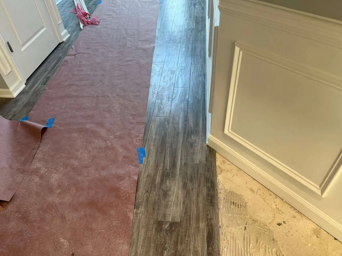 Completed marble shower restoration in Brentwood